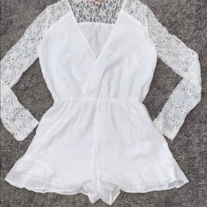 White lace romper